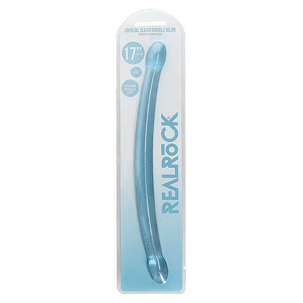Shots Realrock Crystal Clear 17" Double Dildo