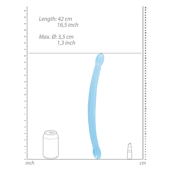 Shots Realrock Crystal Clear 17" Double Dildo - Image 4