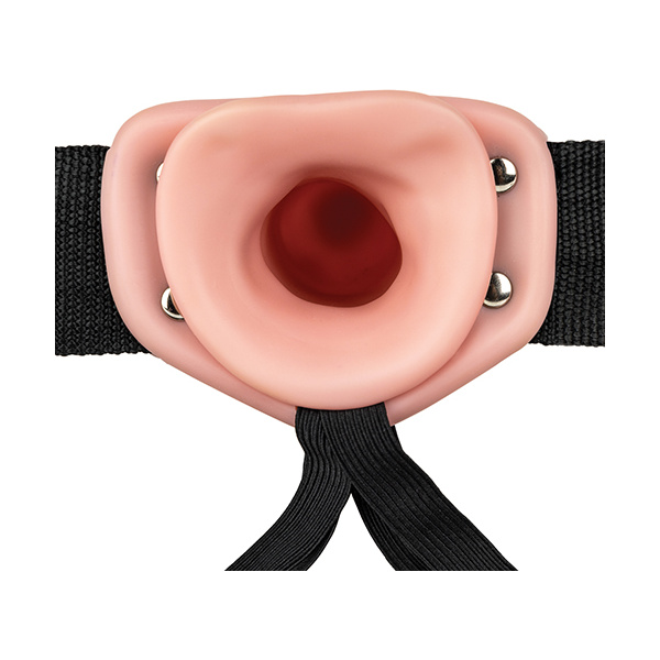 Shots Realrock 8" Vibrating Hollow Strap On W/o Balls - Image 5