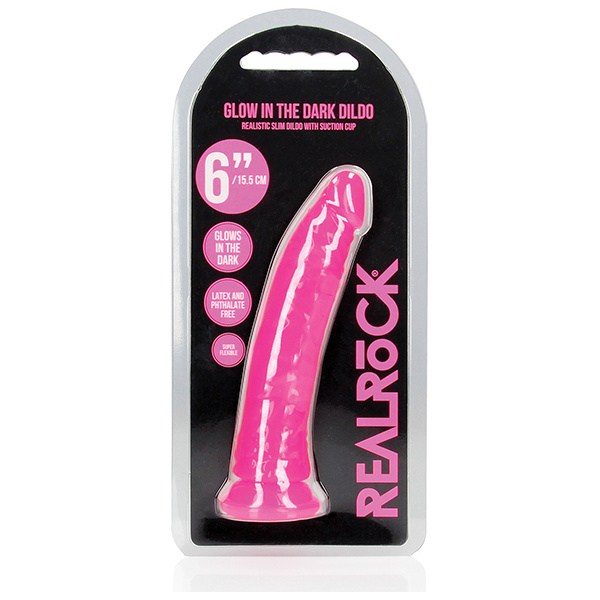 Shots Realrock Slim Dildo Glow In The Dark