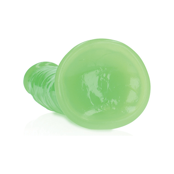 Shots RealRock 7" Slim  Dildo Glow in the Dark - Neon Green - Image 5