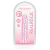Shots Realrock Crystal Clear Straight Dildo W/suction Cup