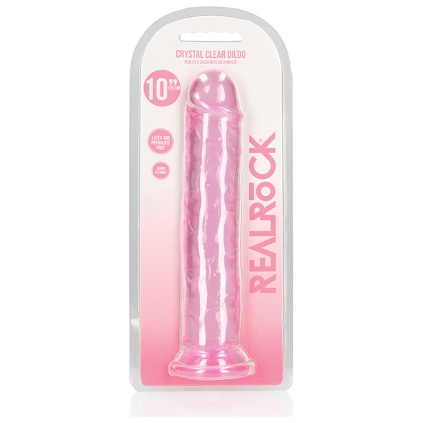 Shots Realrock Realistic Crystal Clear 11" Straight Dildo