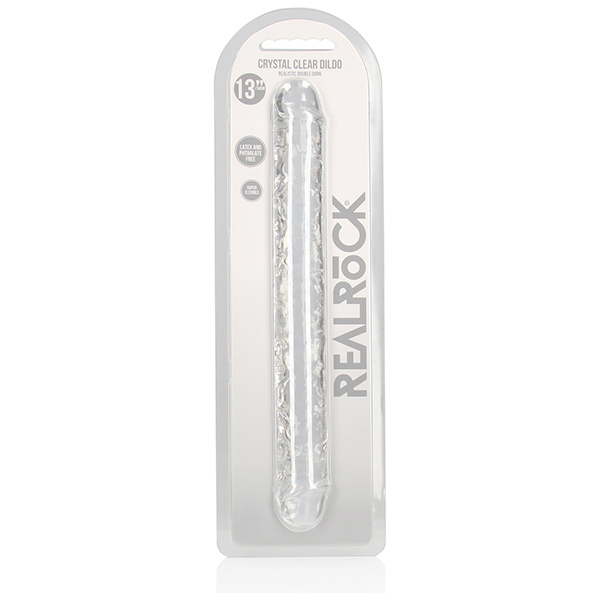 Shots Realrock Crystal Clear 14" Double Dildo