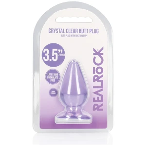 Shots Realrock Crystal Clear Anal Plug
