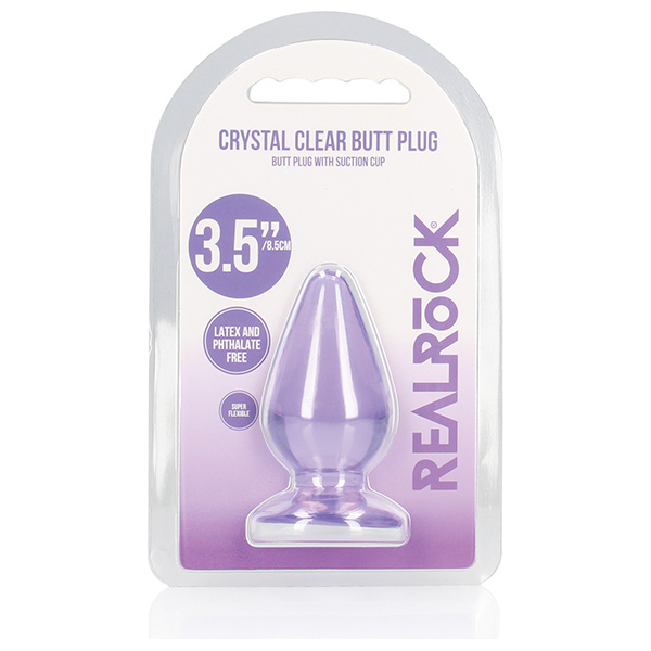 Shots Realrock Crystal Clear Anal Plug