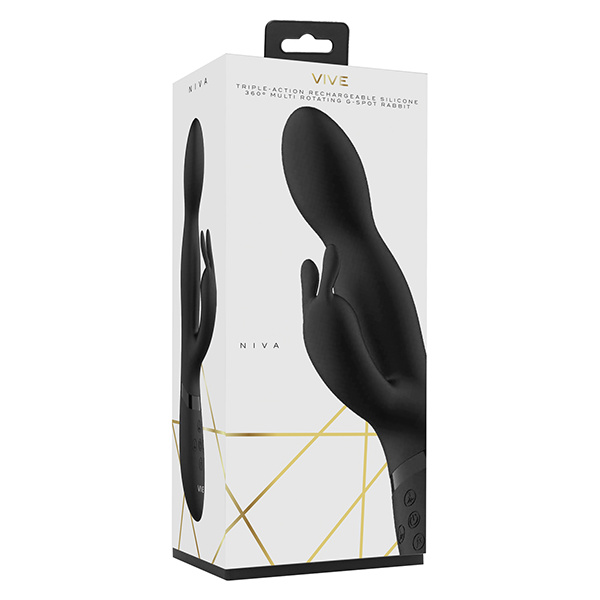 Shots Vive Niva Rotating Rabbit - Black