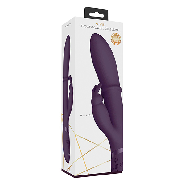 Shots Vive Halo Up & Down Ring G-Spot Rabbit - Purple