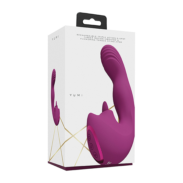 Shots Yumi Triple Action G-spot Vibrator & Stimulator