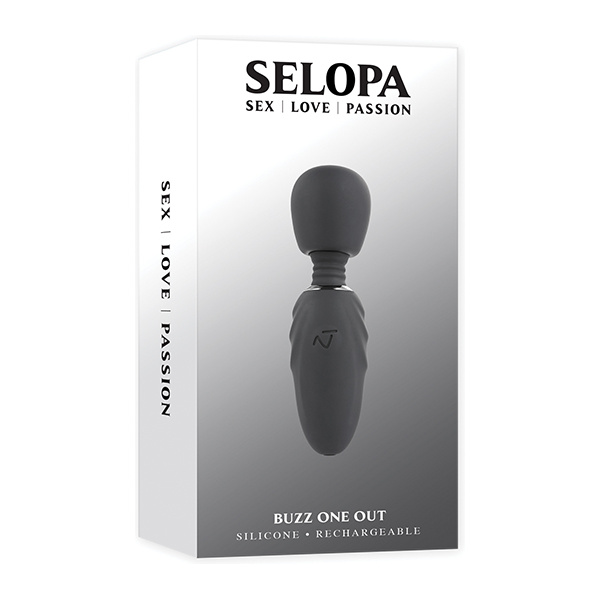 Selopa Buzz One Out Mini Wand - Black