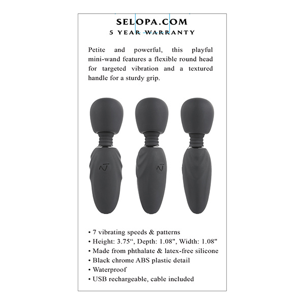 Selopa Buzz One Out Mini Wand - Black - Image 2