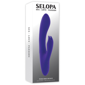 Selopa Poseable Bunny Rabbit Vibrator - Purple