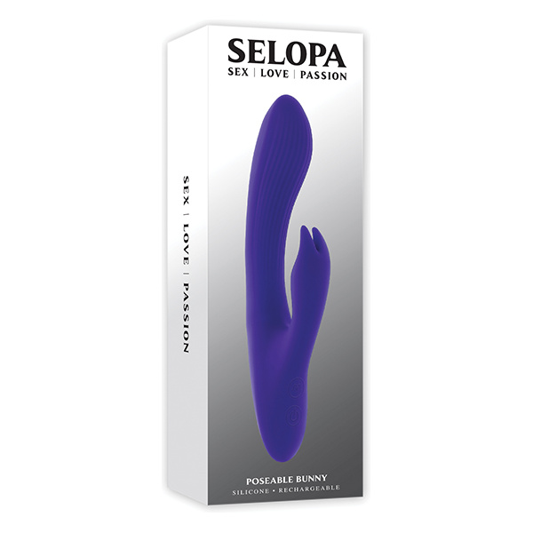 Selopa Poseable Bunny Rabbit Vibrator - Purple
