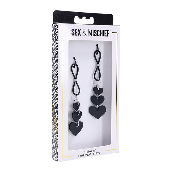 Sex & Mischief Heart Nipple Ties