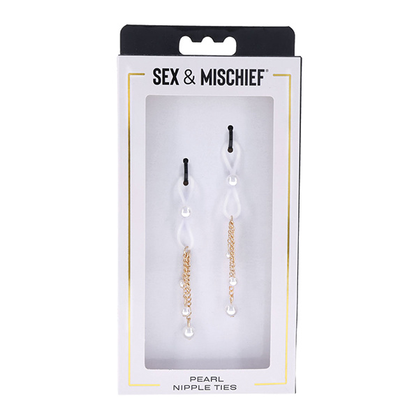 Sex & Mischief Pearl Nipple Ties