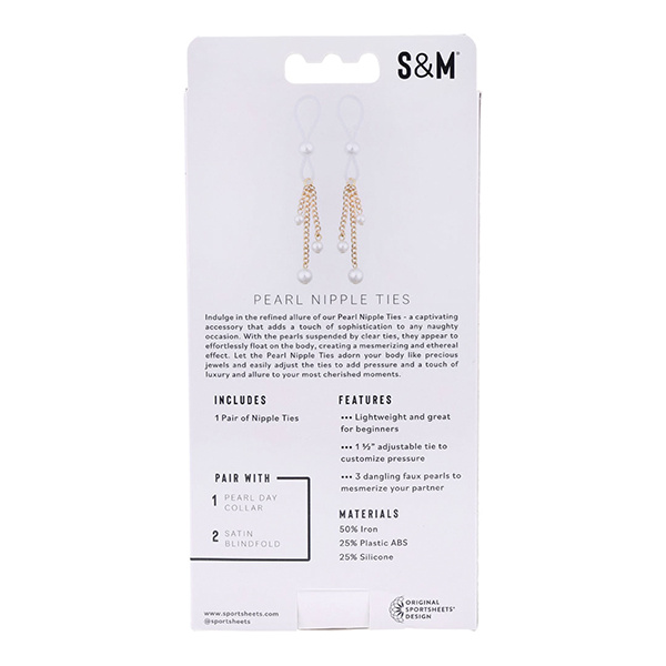 Sex & Mischief Pearl Nipple Ties - Image 2