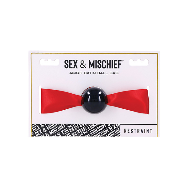 Sex & Mischief Amor Satin Ball Gag - Image 2