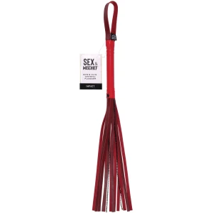Sex & Mischief Ex's & Oh's Crystal Flogger - Red