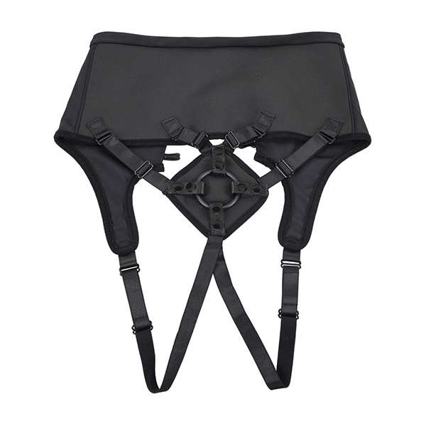 Sportsheets High Waisted Strap-On Corset - Black - Image 2