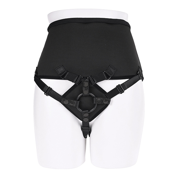 Sportsheets High Waisted Strap-On Corset - Black - Image 4