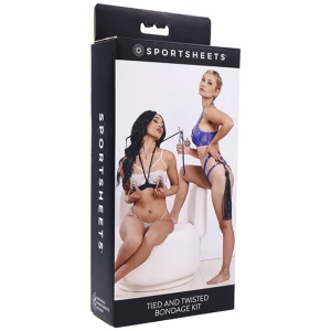 Sportsheets Tied & Twisted Bondage Set - Black