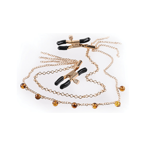 Sincerely Amber Chained Nipple Clamps - Image 3