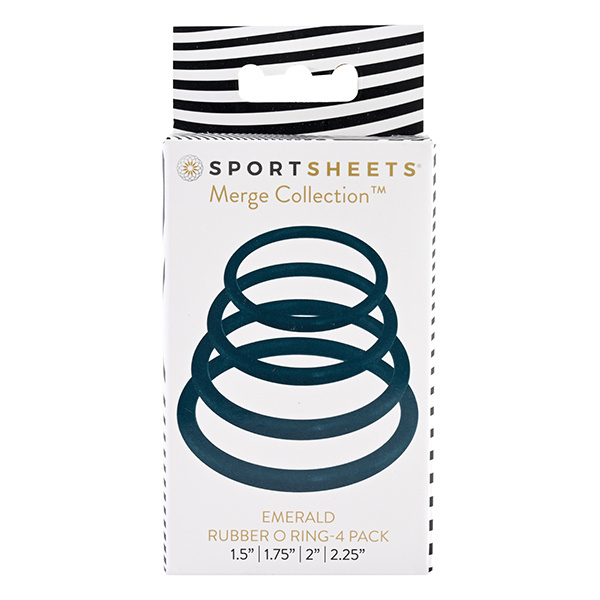 Sportsheets O Ring 4 Pack - Emerald