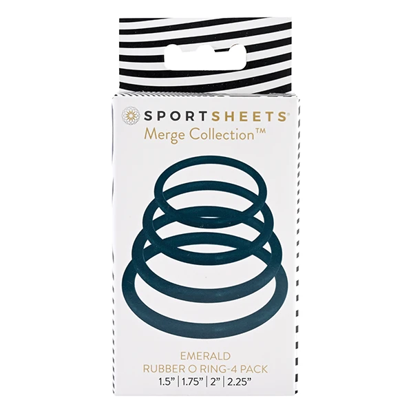Sportsheets O Ring 4 Pack - Emerald