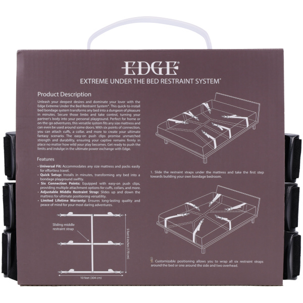 Edge Extreme Under the Bed Restraint System - Black - Image 5