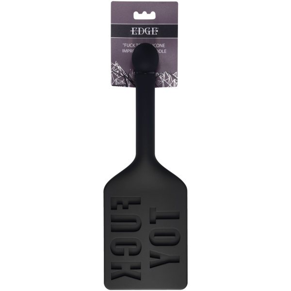 Edge FUCK TOY Silicone Paddle - Black