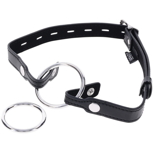 Edge Interchangeable Ring Gag - Black - Image 4