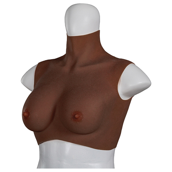 XX-DREAMTOYS Ultra Realistic B Cup Breast Form Small - Black - Image 5