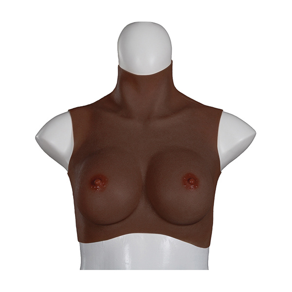 XX-DREAMTOYS Ultra Realistic D Cup Breast Form Medium - Black - Image 2