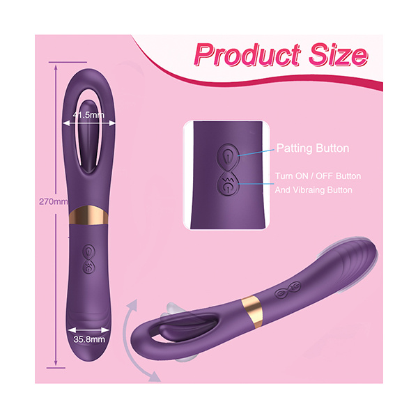 Lisa Flicking G-Spot Vibrator - Purple - Image 4