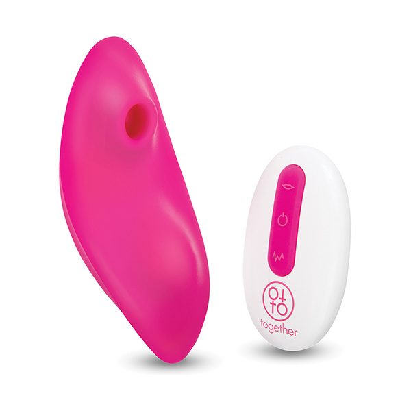 Together Suck N' Go Remote Controlled Panty Vibrator - Pink - Image 3
