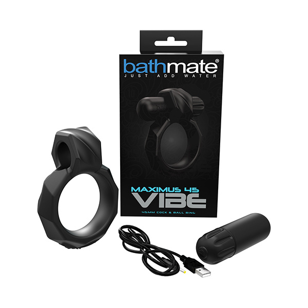 Bathmate Maximus Vibe 45 Cock Ring - Black