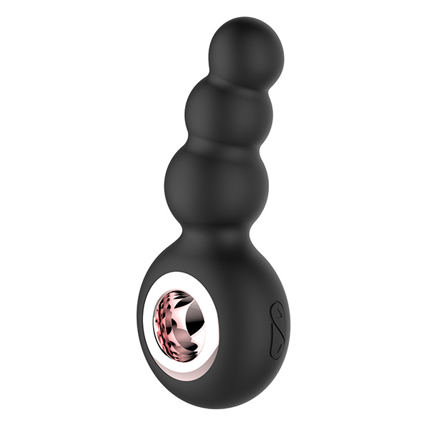 Gender Fluid Quiver Anal Ring Bead Vibe - Black - Image 3