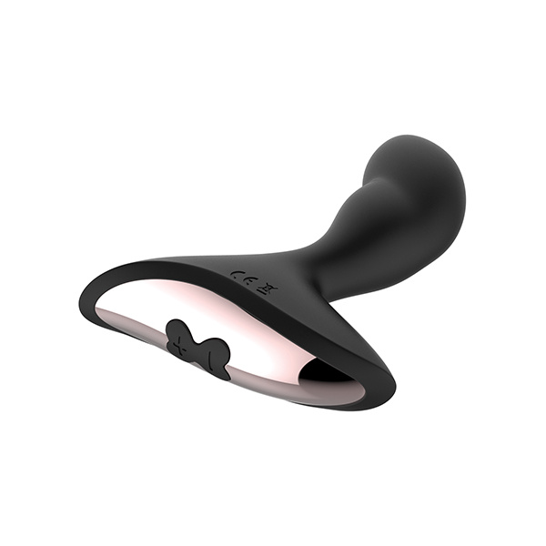 Gender Fluid Rumble Anal Vibe w-Remote - Black - Image 4