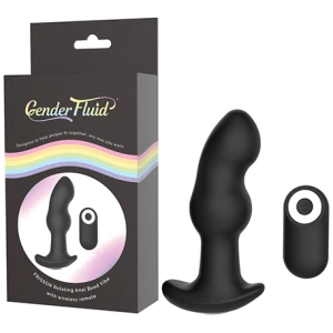 Gender Fluid Frission Anal Vibe w-Remote - Black