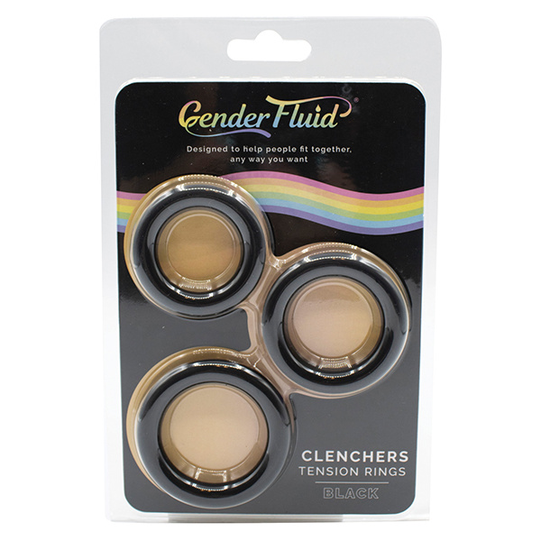 Gender Fluid Clincher Tension Ring Set - Black