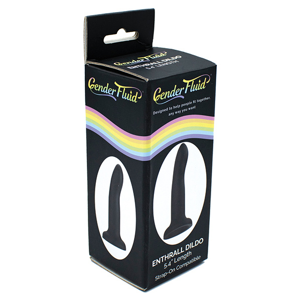 Gender Fluid 5.4" Enthrall Strap On Dildo - Black