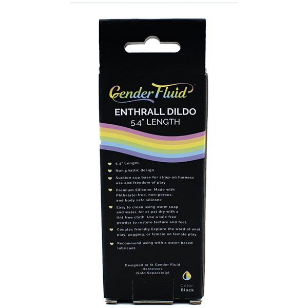 Gender Fluid 5.4" Enthrall Strap On Dildo - Black - Image 3