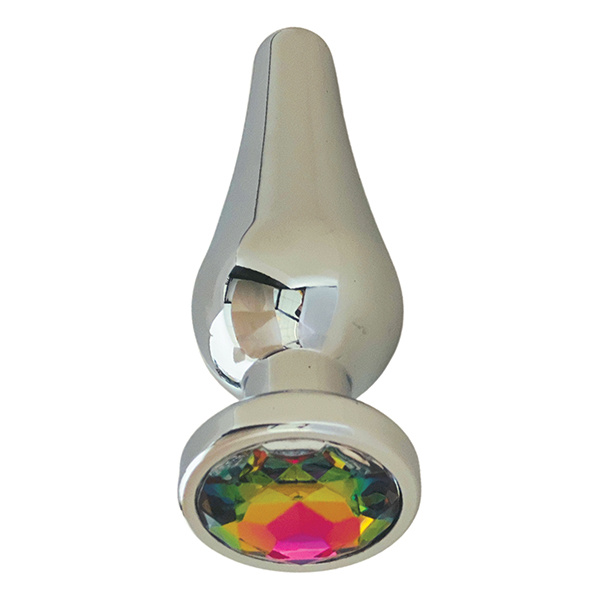 Gender Fluid Excite! Flared Plug - Silver - Image 3