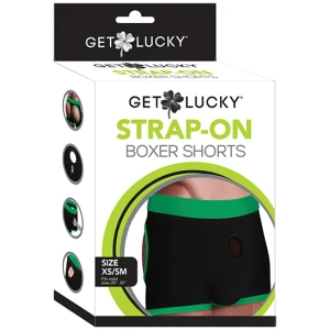 Get Lucky Strap On Boxers - Black/green