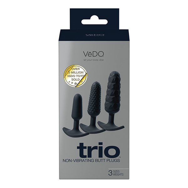 VeDO Trio Anal Plug Set - Black - Image 2