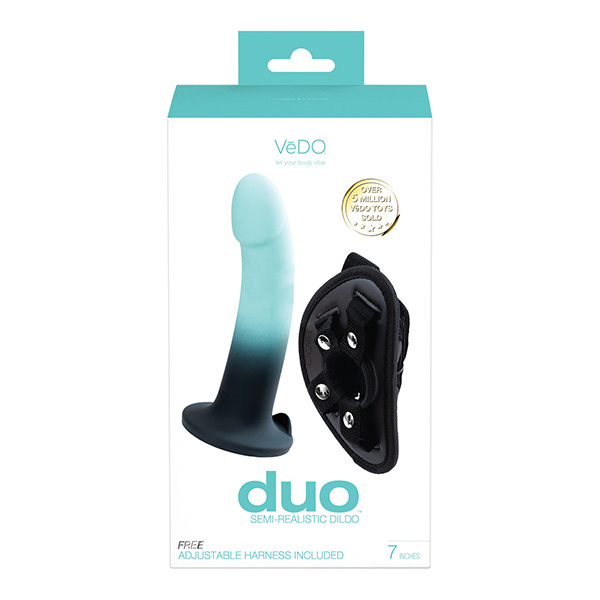 VeDO Duo Silicone Dildo w/Harness - Image 5