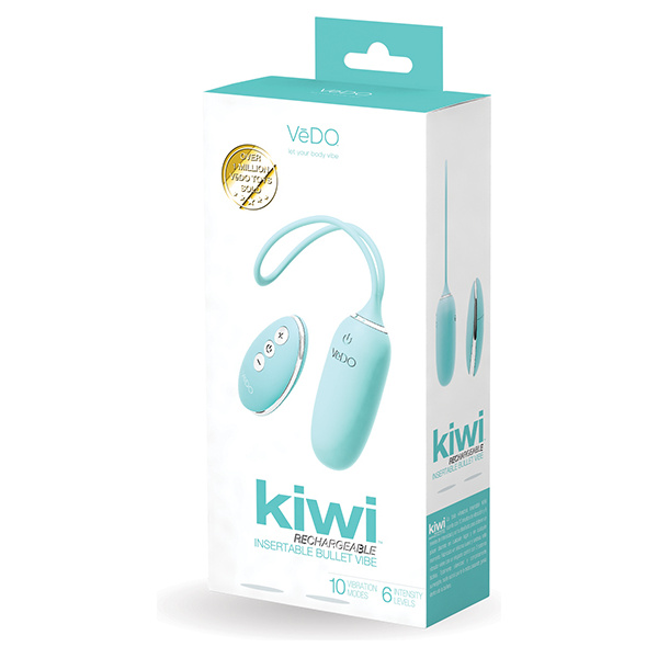 VeDO KIWI Rechargeable Insertable Bullet - Tease Me Turquoise