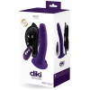 VeDO Diki Rechargeable Vibrating Dildo w-Harness - Deep Purple