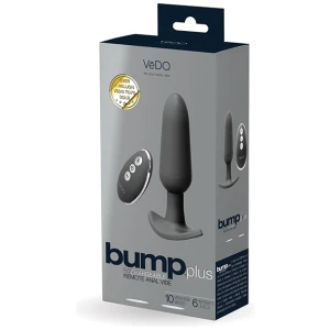 VeDO Bump Plus Rechargeable Remote Control Anal Vibe - Just Black