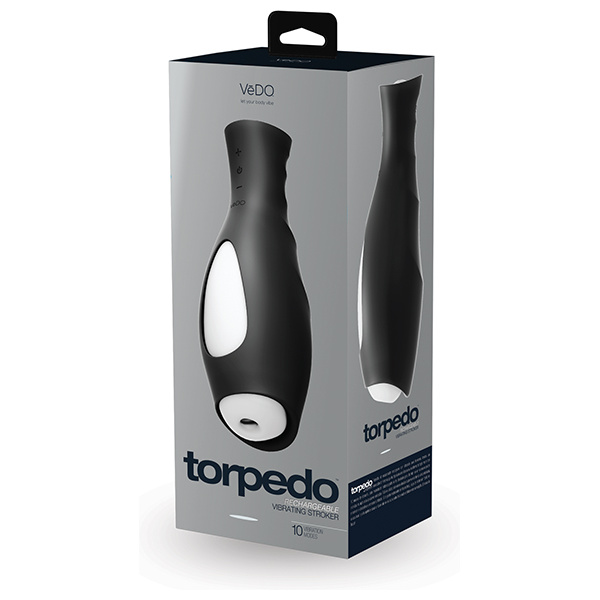 VeDO Torpedo Vibrating Rechargable Stroker - Just Black